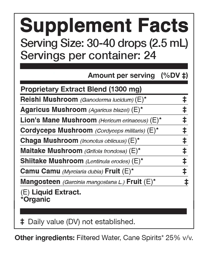 ADAPTOGENIC Tonic | Organic, 7 Mushrooms, Camu Camu, Mangosteen - Image 14
