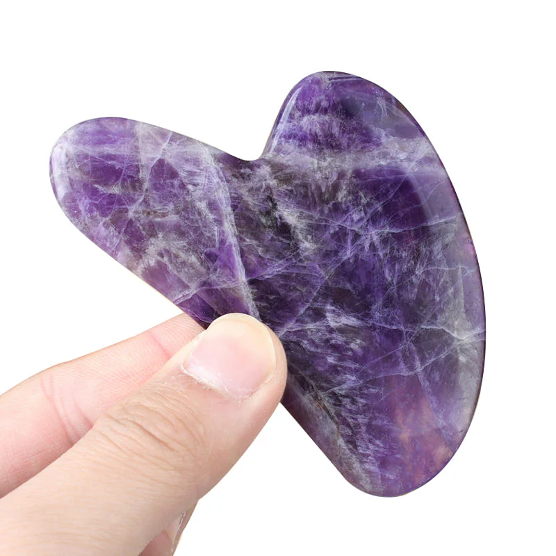 AMETHYST GUA SHA | Hand Carved - Image 6