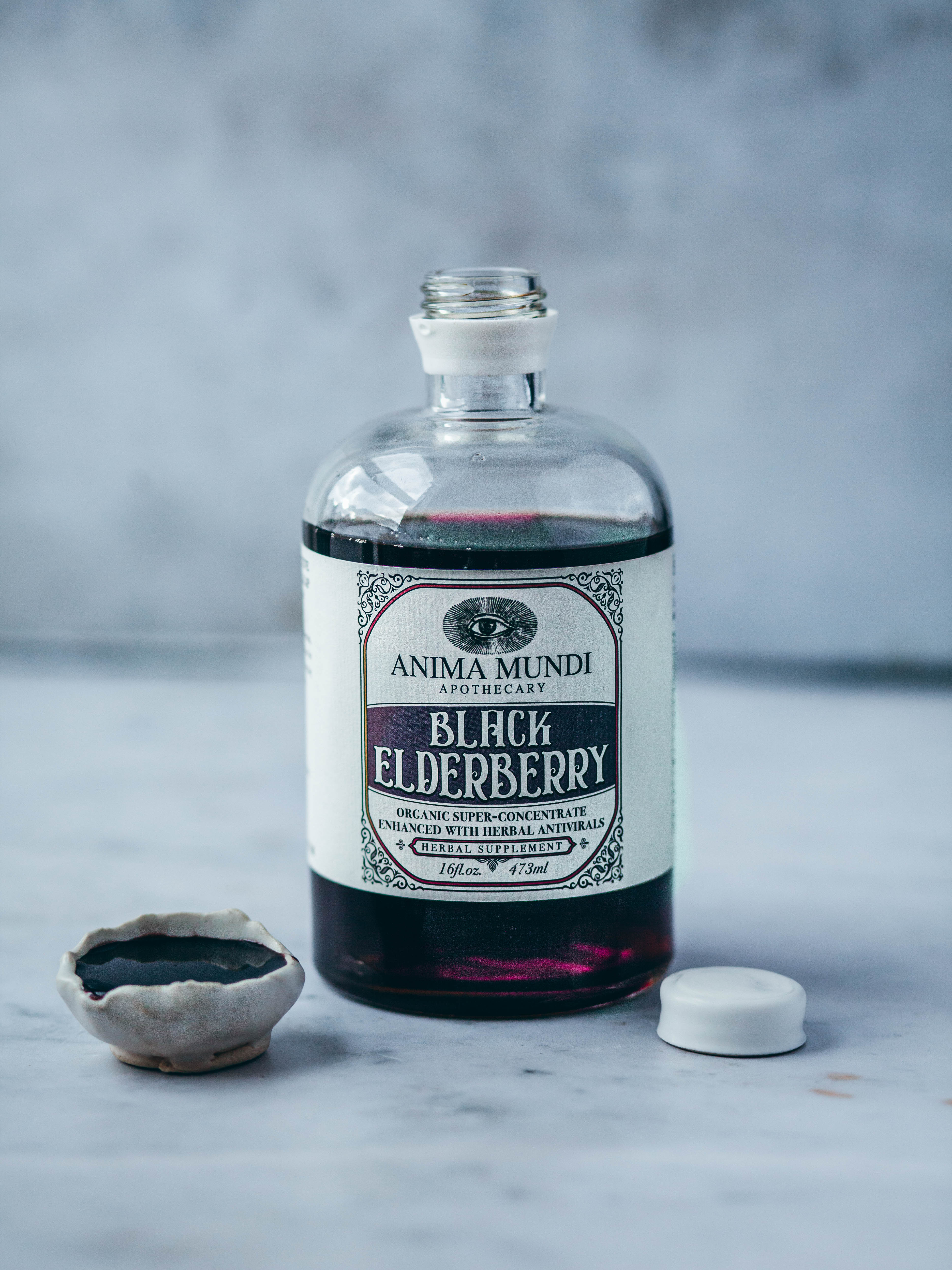 BLACK ELDERBERRY Elixir | Botanical Mushroom Syrup - Image 11